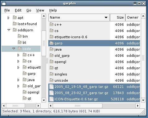 The Garp File Manager