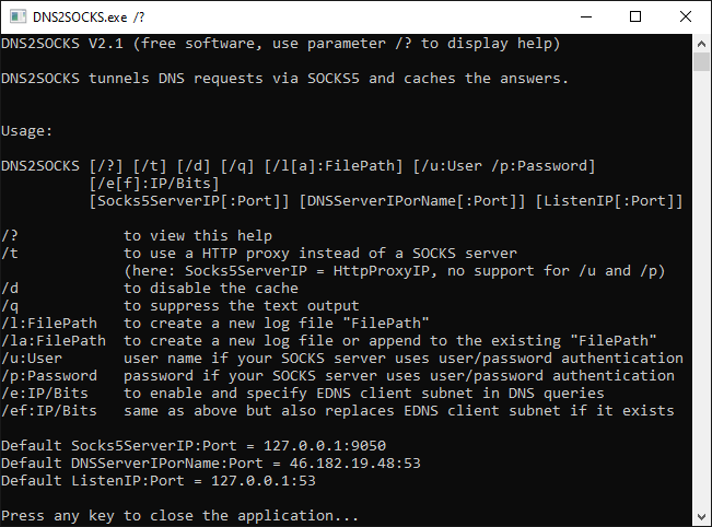 DNS2SOCKS 1.6 full