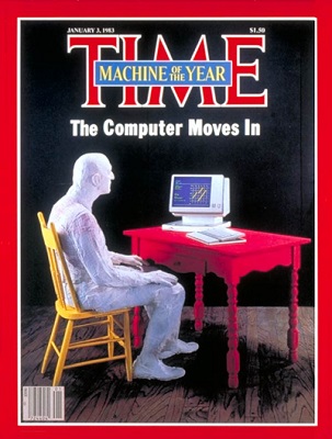 TIME magazine cover featuring the PC as Machine of the Year, 1983 - Image taken from TIME