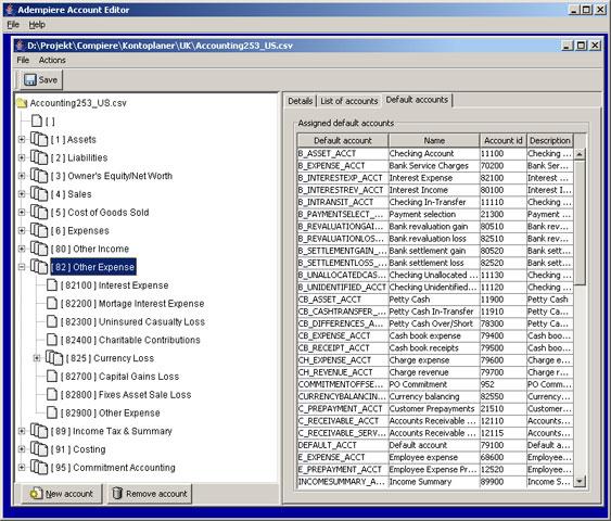 Quicken Chart Of Accounts Templates